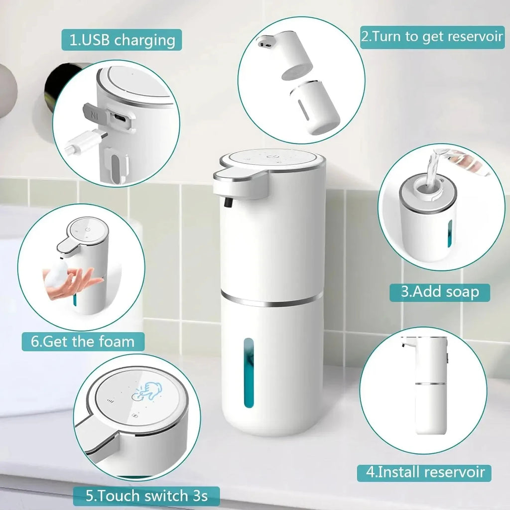 Dispensador automático de jabón 380ml USB