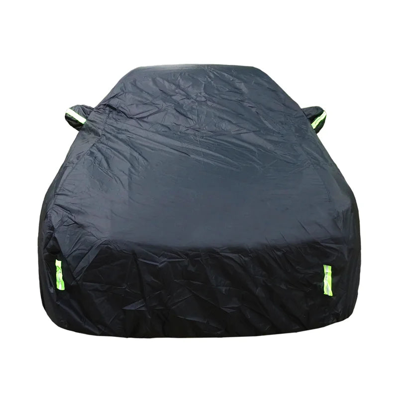 Cubierta de auto negra impermeable
