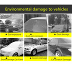 Cubierta de auto negra impermeable