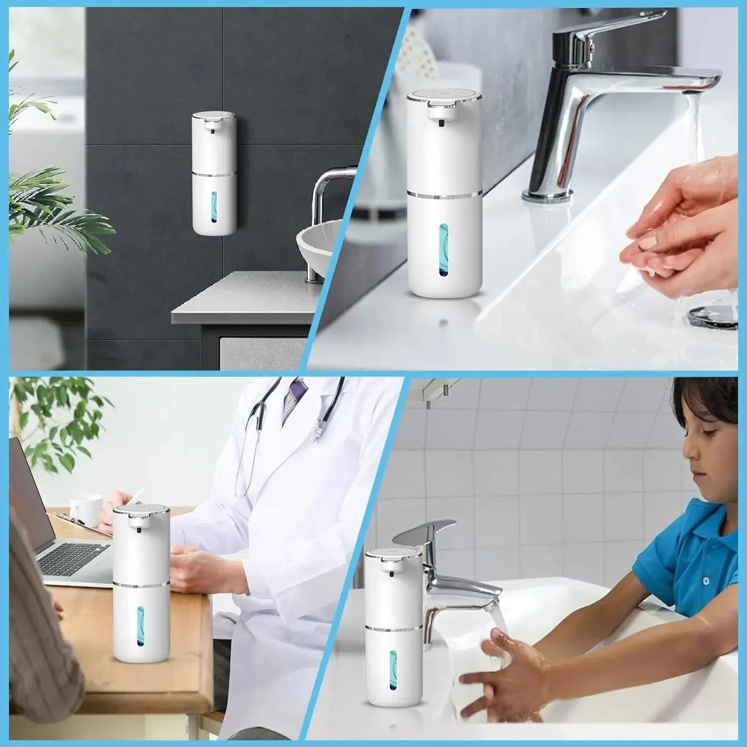 Dispensador automático de jabón 380ml USB
