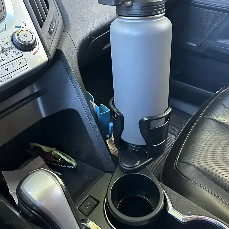 Portavasos doble 360° con soporte para celular