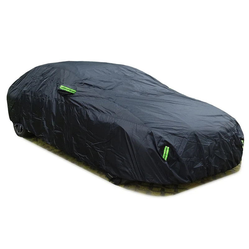 Cubierta de auto negra impermeable